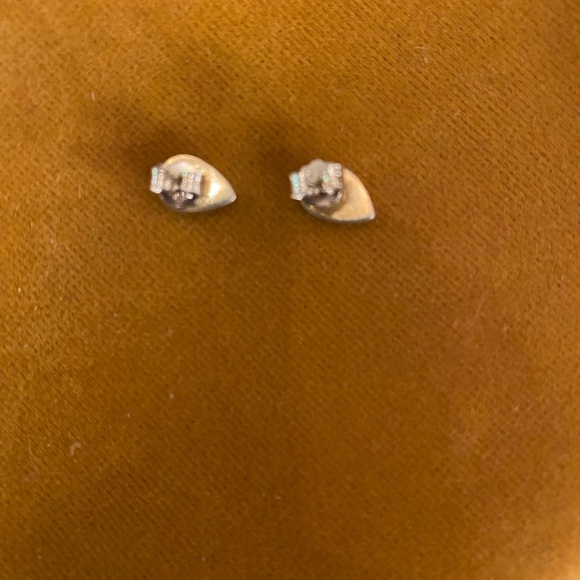 Genuine Opal Teardrop Earrings in Sterling Silver - Picture 5 of 6